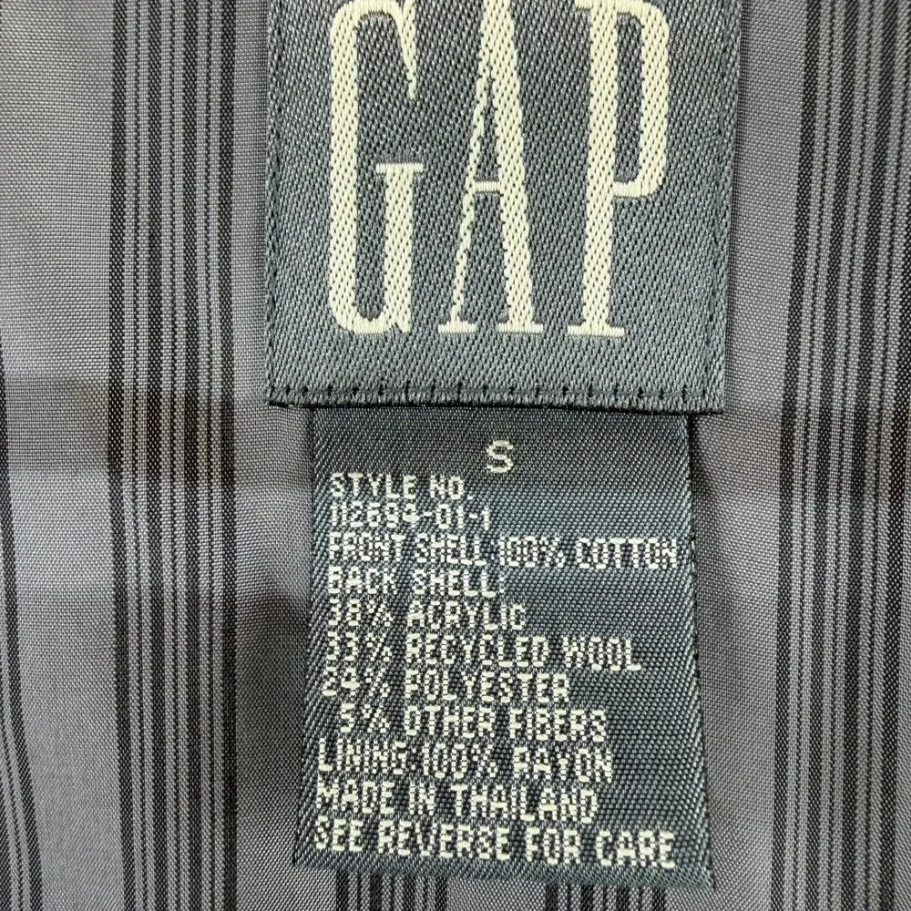 Vintage Gap Corduroy Vest Men Small Green Notched Lapel Button Up 90s Y2K